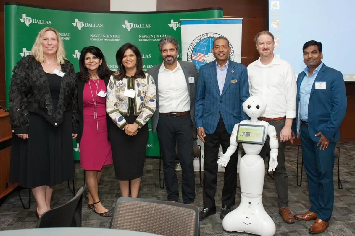 Chamber leadership on stage